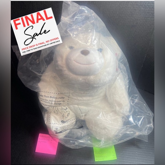 LAST ONE!  SEALED BNWT GUND 18” SNUFFLES POLAR BEAR 6054271 ADORABLY PLUMP - Picture 1 of 14